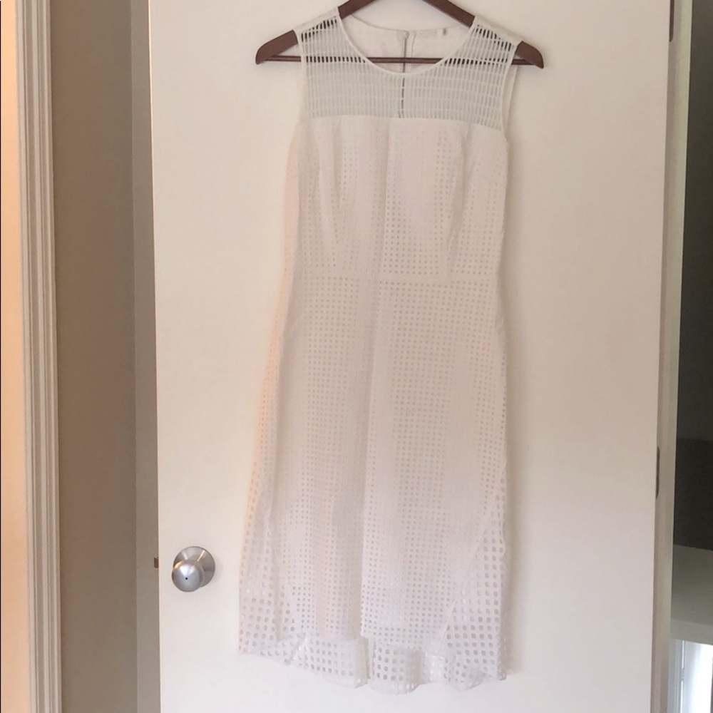 Classic white summer dress, size 4